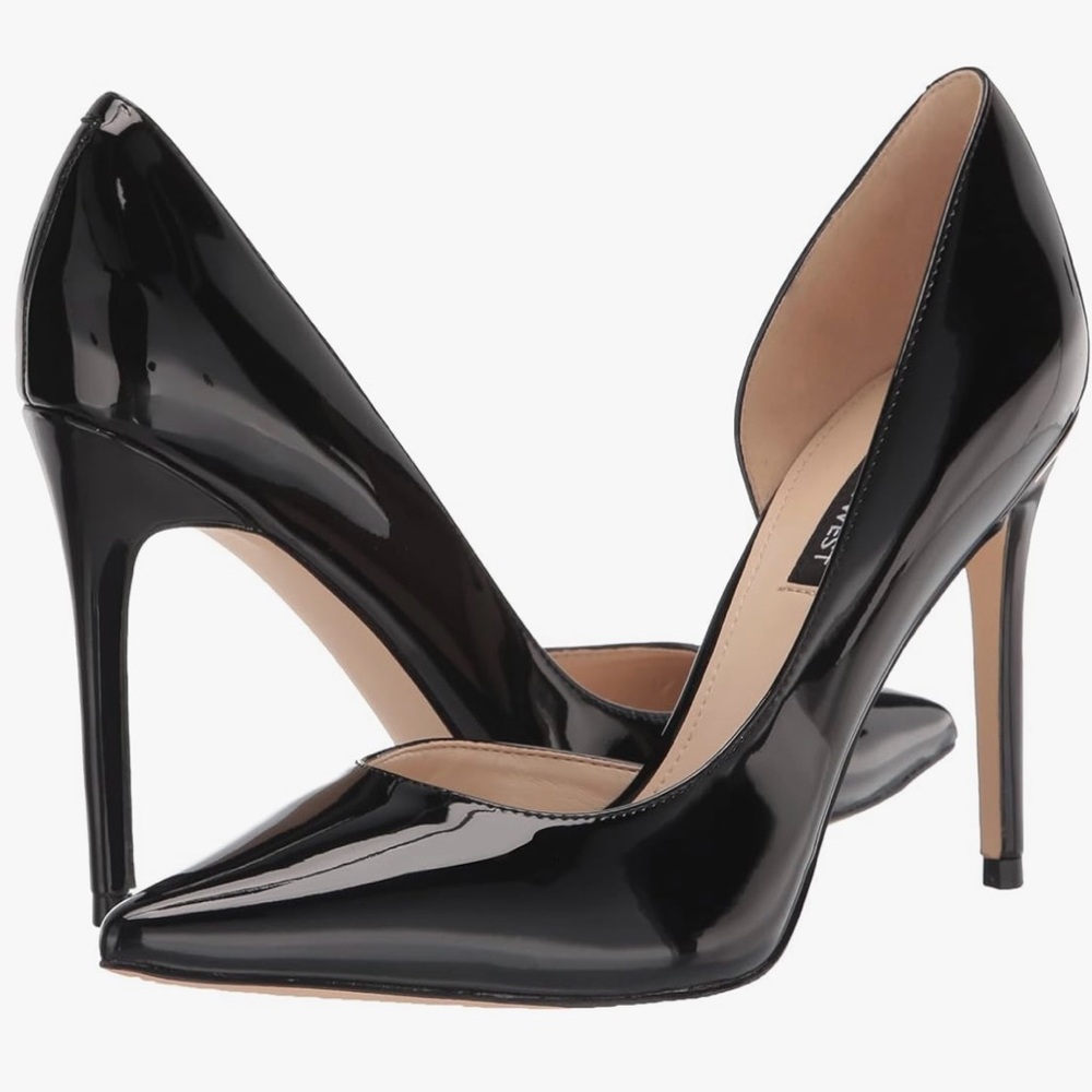 Nine West Glossy Black Heels